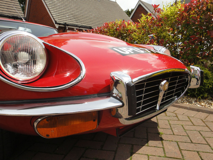 1972 Jaguar E-Type S3 V12 Front Closeup