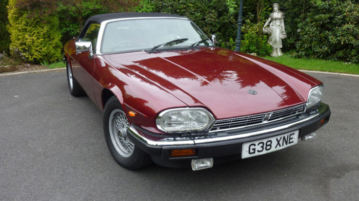 1990 jaguar xjs v12 convertible regency red 1