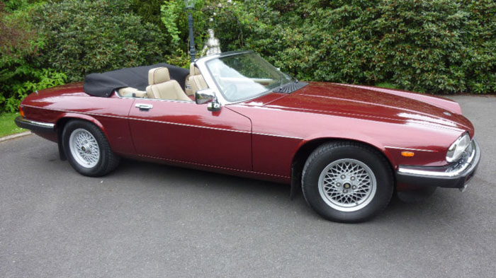 1990 jaguar xjs v12 convertible regency red 2