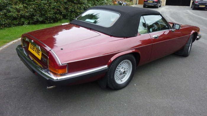 1990 jaguar xjs v12 convertible regency red 3