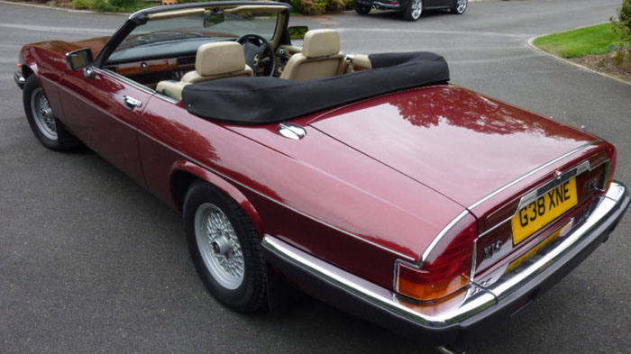 1990 jaguar xjs v12 convertible regency red 4