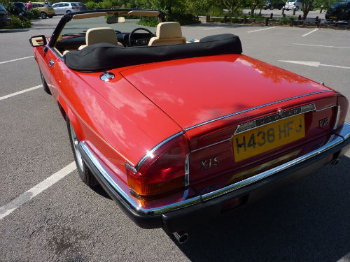 1991 jaguar xjs v12 convertible back