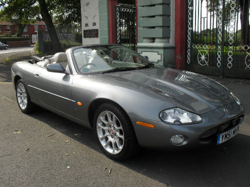2002 jaguar xkr 4.0 supercharge automatic convertible grey 1