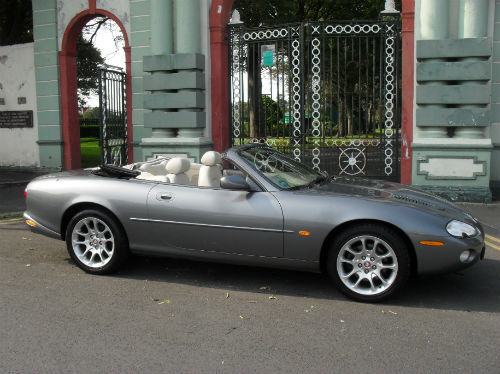 2002 jaguar xkr 4.0 supercharge automatic convertible grey 3