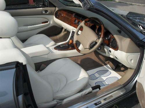 2002 jaguar xkr 4.0 supercharge automatic convertible grey interior