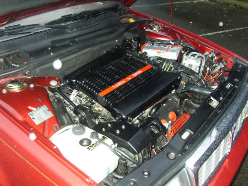 1989 lancia thema 8.32 engine bay