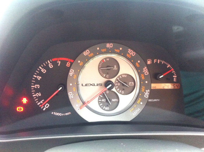 2000 lexus is200 sport black dashboard