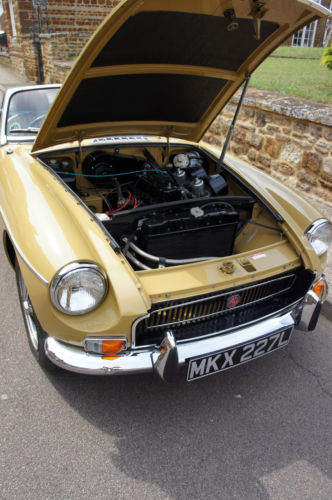 1972 MGB Roadster Bonnet Open