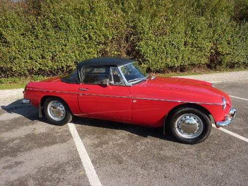 1965 mgb roadster rare pull handle model unleaded head 3