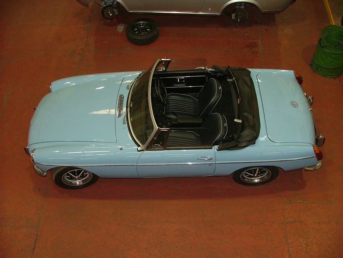 1978 MG Roadster Overhead Roof Off