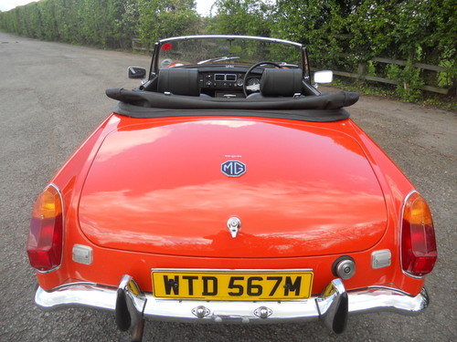 1974 MGB Roadster Back Roof Down