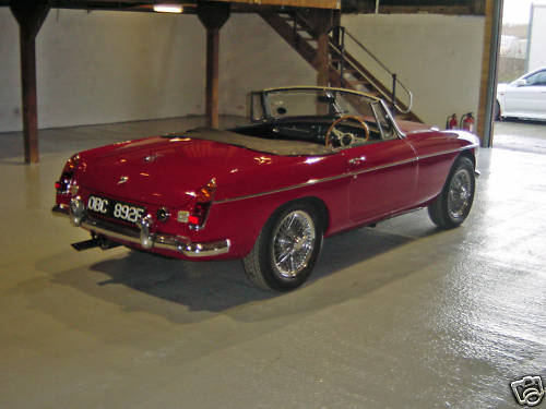 1968 mgc roadster concours rebuild 5