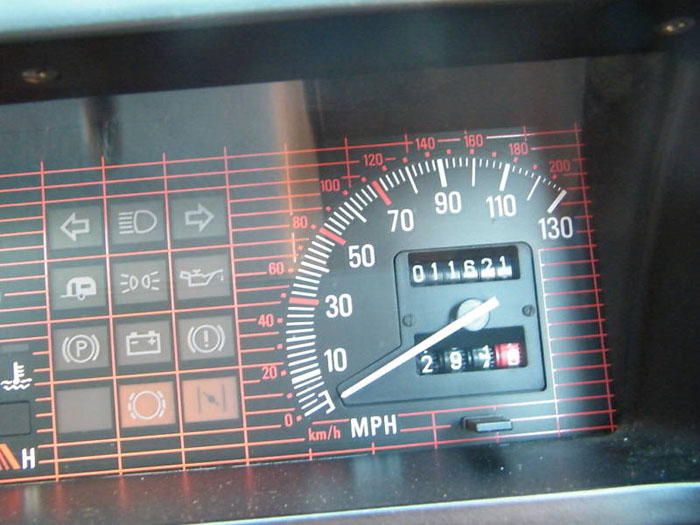 1986 mg metro blue speedometer