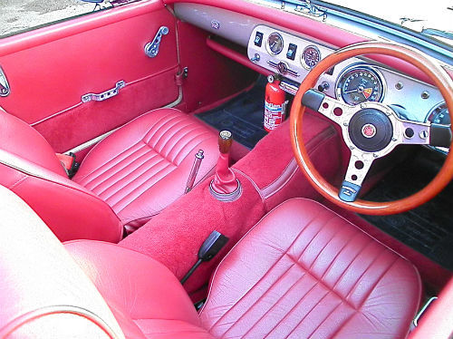 1972 mg midget in silver interior