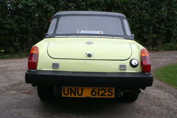 1977 MG Midget 1500 Back