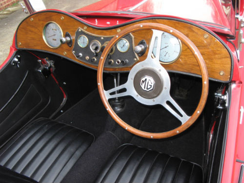 1937 mg ta 2 seater sports interior 1