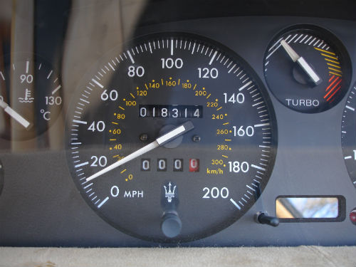 1997 maserati quattroporte 2.8 automatic speedometer
