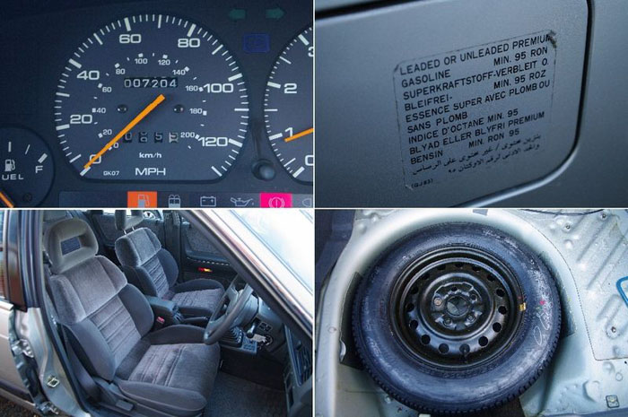 1989 g mazda 626 2.0 glx 5dr manual speedometer spare wheel interior petrol cap sticker