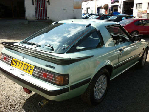 1986 mazda rx7 2 door coupe metallic green 3