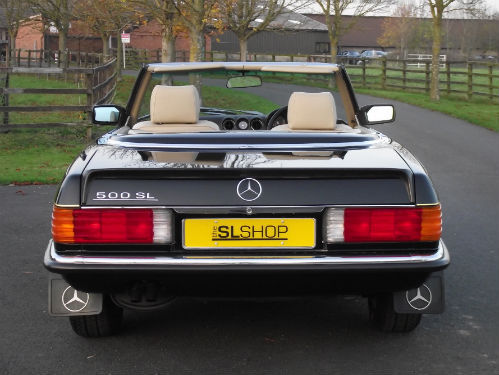 1989 mercedes benz 500 sl r107 back