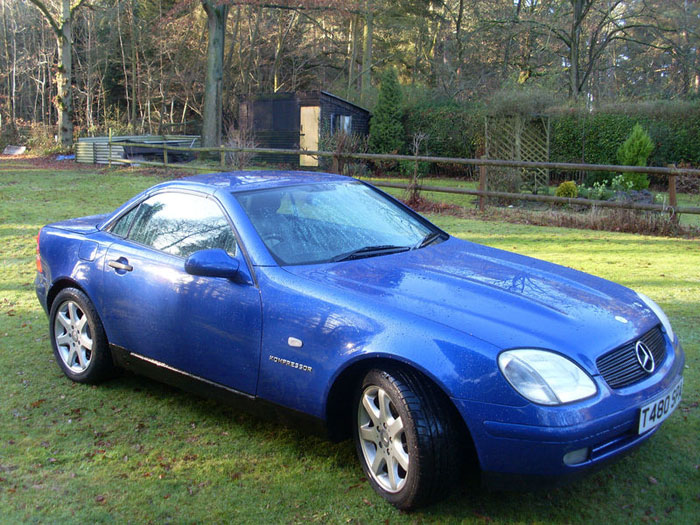 1999 mercedes slk 230 kompressor auto blue 1