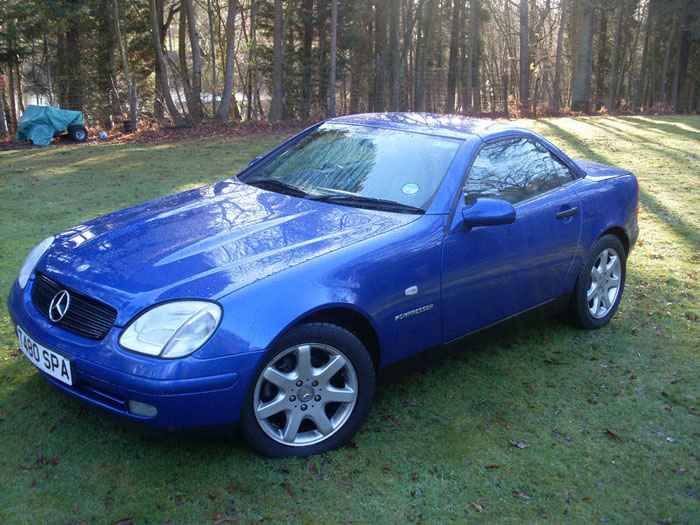 1999 mercedes slk 230 kompressor auto blue 2