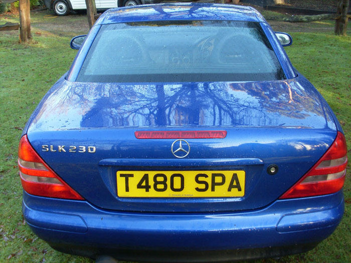 1999 mercedes slk 230 kompressor auto blue back