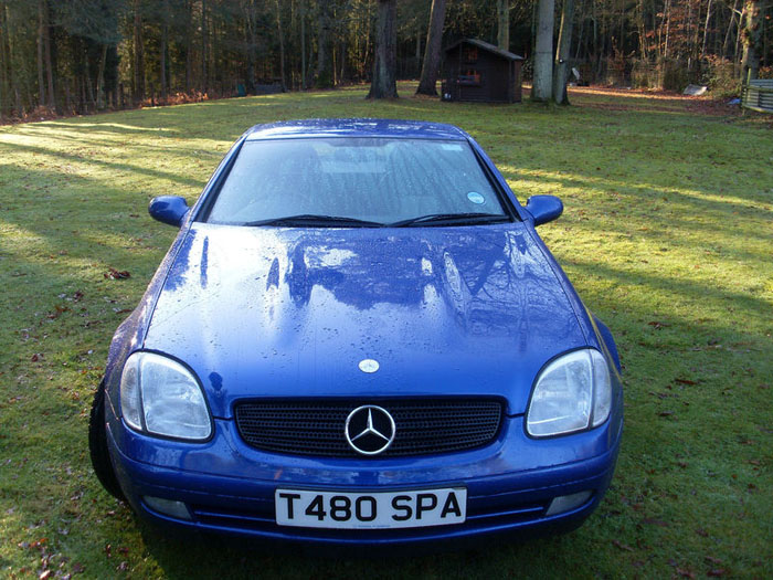 1999 mercedes slk 230 kompressor auto blue front