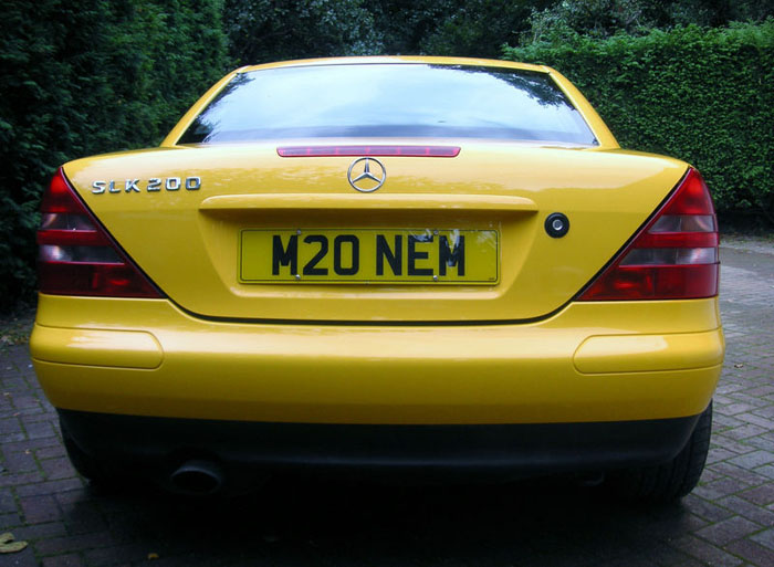 1998 mercedes benz slk 200 k back