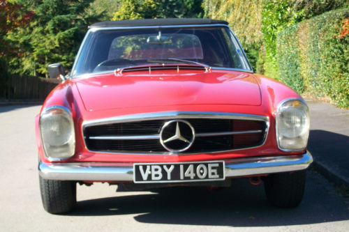 1967 mercedes 250sl pagoda roadster classic car front