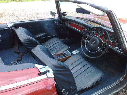 1967 mercedes 250sl pagoda roadster classic car interior 1