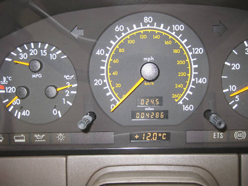 1995 mercedes s280 auto dashboard