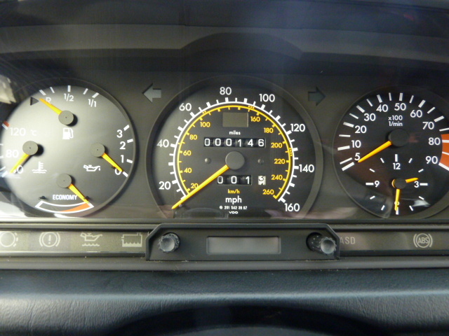 1990 mercedes benz 190 evolution ii dashboard