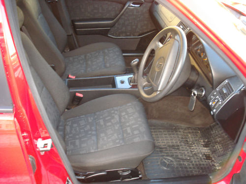 1997 mercedes benz c180 red manual interior 1