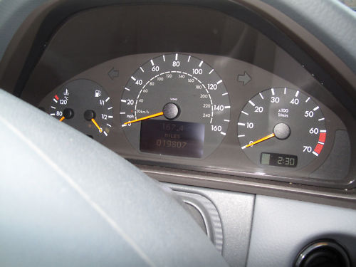 2000 mercedes e430 elegance auto dashboard