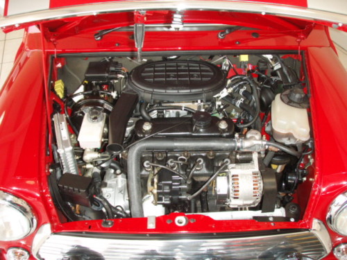 1993 mini cooper sport engine bay