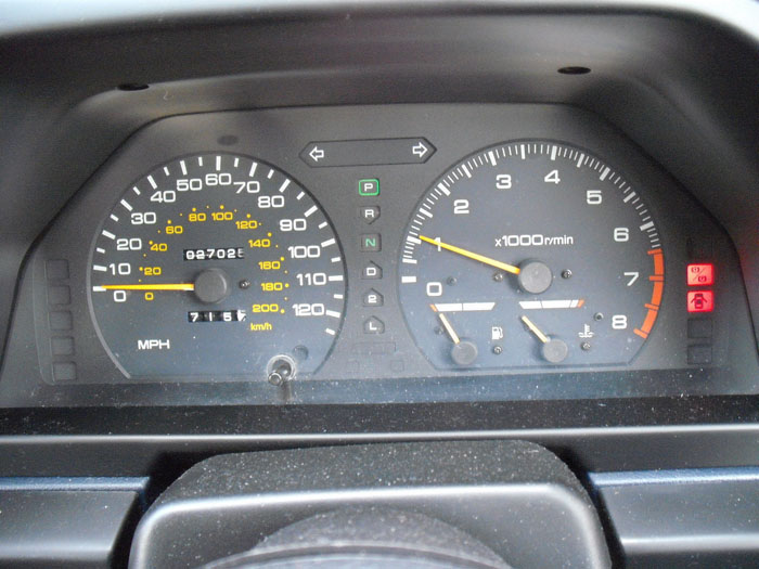 1991 Mitsubishi Colt 1.5 GLX Dashboard Gauges