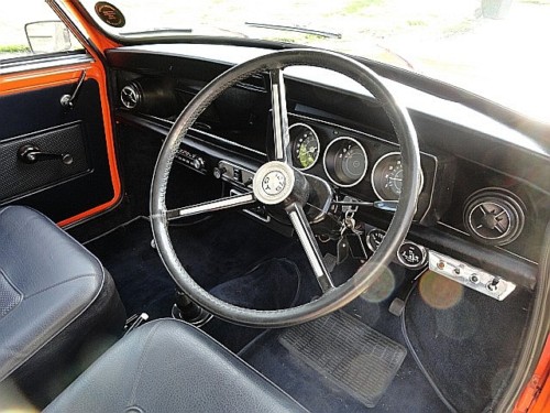 1973 morris mini 1275gt interior
