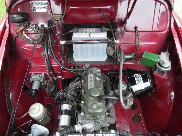 1961 Morris Minor 1000 Convertible Engine Bay 1