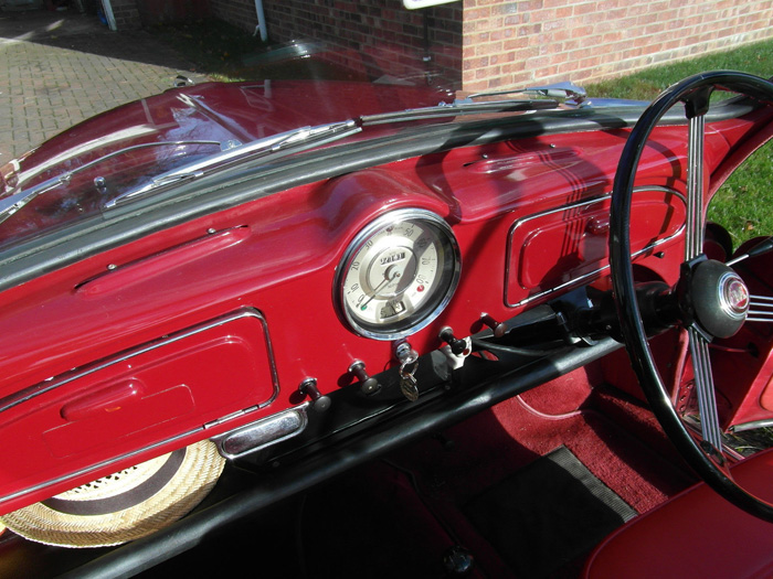 1961 Morris Minor 1000 Convertible Interior Dashboard