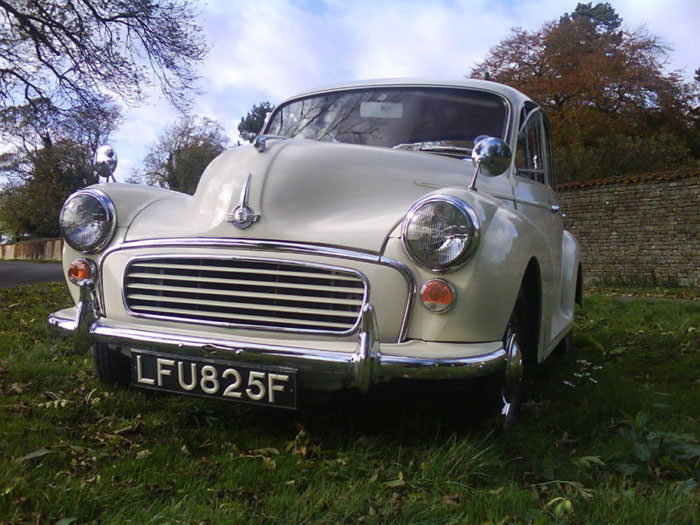 1967 morris minor 1000 white 1