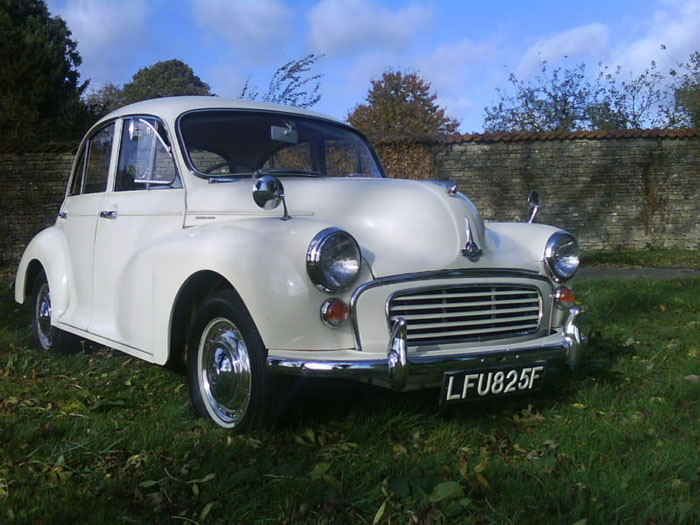 1967 morris minor 1000 white 6