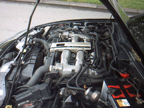 1990 nissan 300 zx 2d auto targa engine bay 1