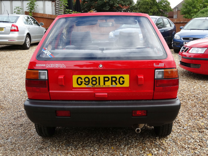 1989 Nissan Micra 1.0 LS Back