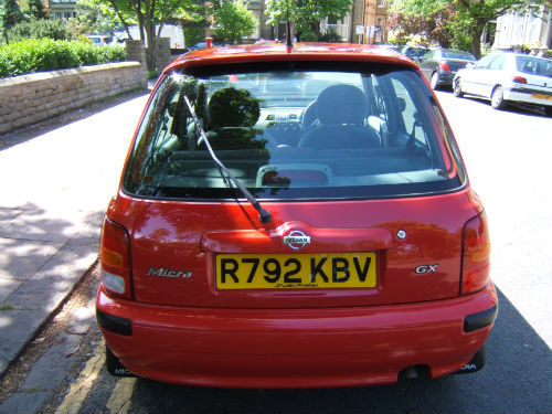 1998 nissan micra 1.3 16v gx auto 5 dr back