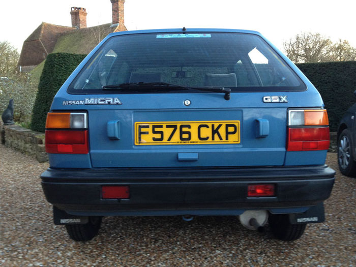 1988 nissan micra gsx auto blue 3