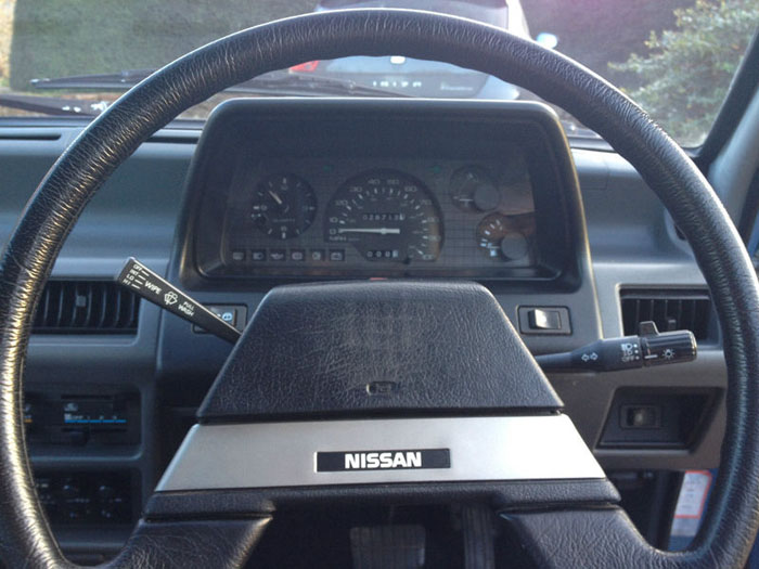 1988 nissan micra gsx auto blue dashboard steering wheel