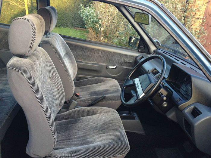 1988 nissan micra gsx auto blue interior 1