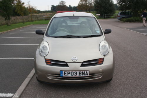 2003 nissan micra e gold front