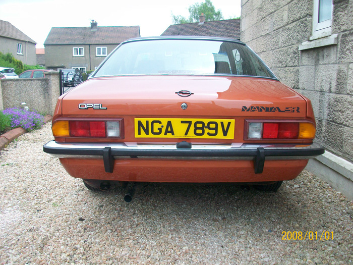 1980 Opel Manta 2.0 SR Berlinetta Coupe Back